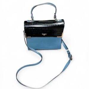 Elegant Black and Blue Dune Women's Handbag